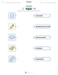 Papier druckbare Arbeitsblatt Vorschau