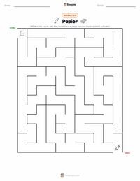 Papier druckbare Arbeitsblatt Vorschau