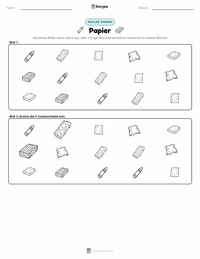 Papier druckbare Arbeitsblatt Vorschau