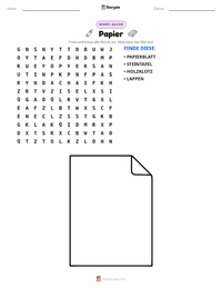 Papier druckbare Arbeitsblatt Vorschau