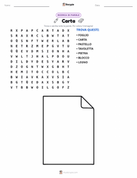 Anteprima della scheda stampabile di Carta