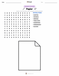 Podgląd drukowalnego arkusza ćwiczeń Papier