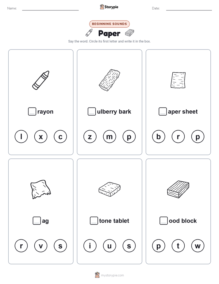 Beginning Sounds