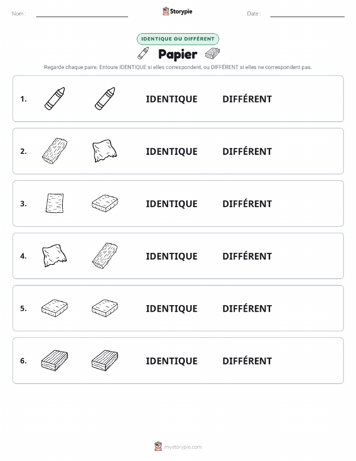 Identique ou Différent