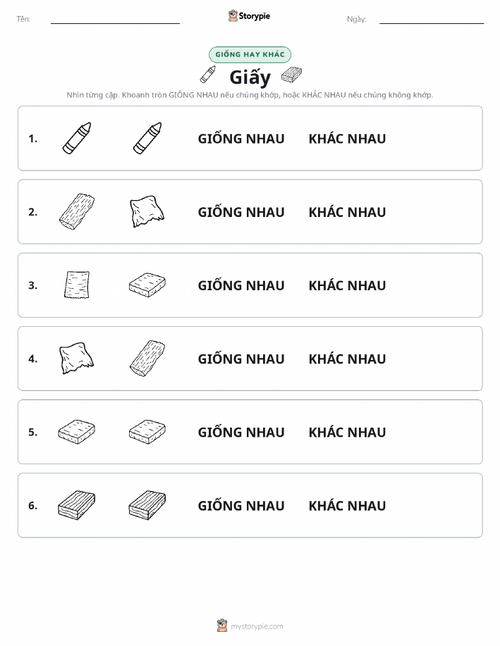 Giống Hay Khác