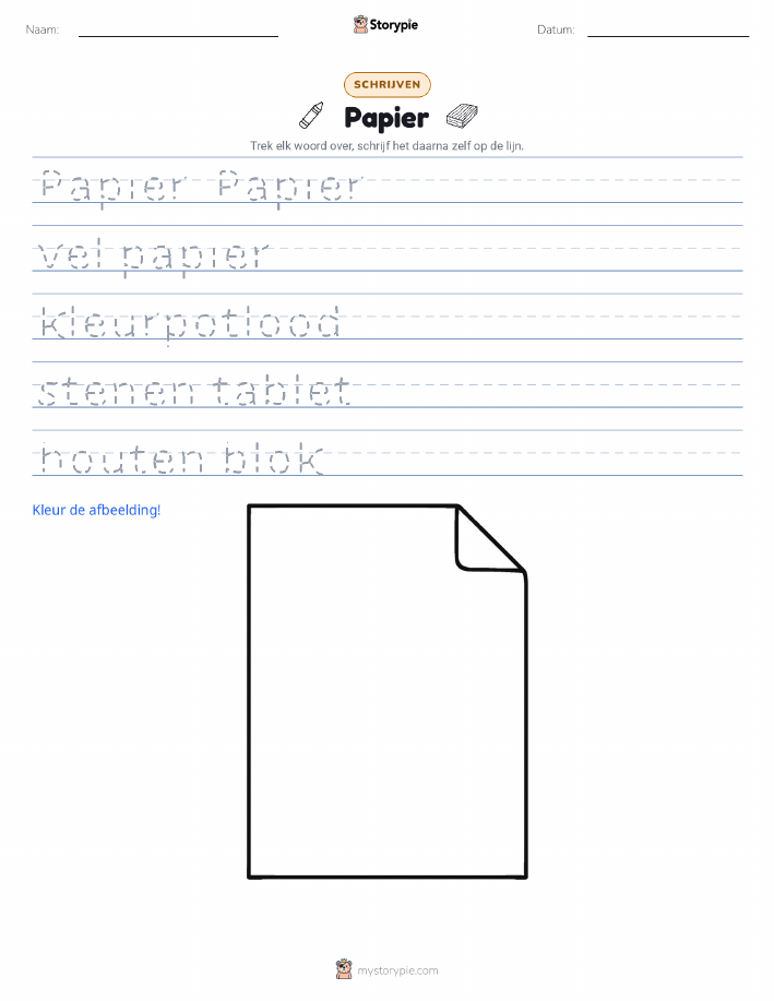 Schrijf Oefening