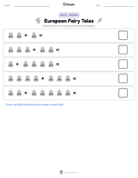 European Fairy Tales printable worksheet preview