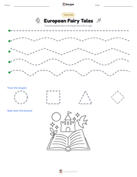 European Fairy Tales printable worksheet preview