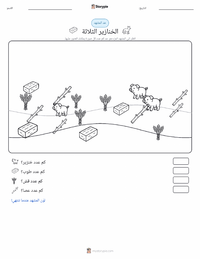 معاينة ورقة العمل القابلة للطباعة الخنازير الثلاثة الصغار