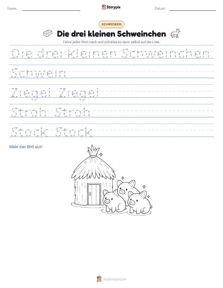 Schreibübung