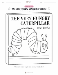The Very Hungry Caterpillar (book) printable worksheet preview