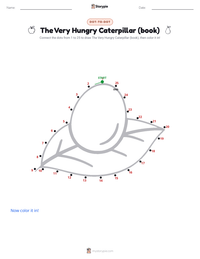 The Very Hungry Caterpillar (book) printable worksheet preview