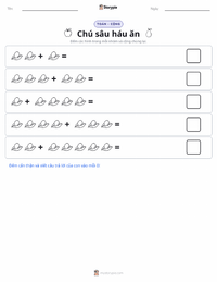 Xem trước tài liệu in sẵn Chú Sâu Ham Ăn