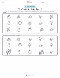 Xem trước tài liệu in sẵn Chú Sâu Ham Ăn