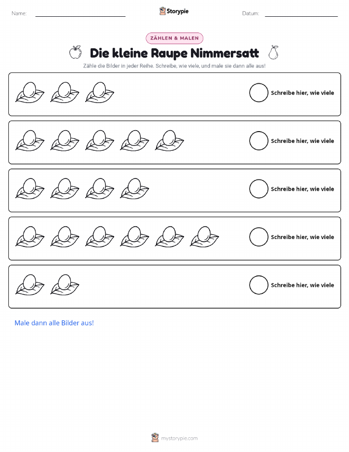 Zählen & Ausmalen