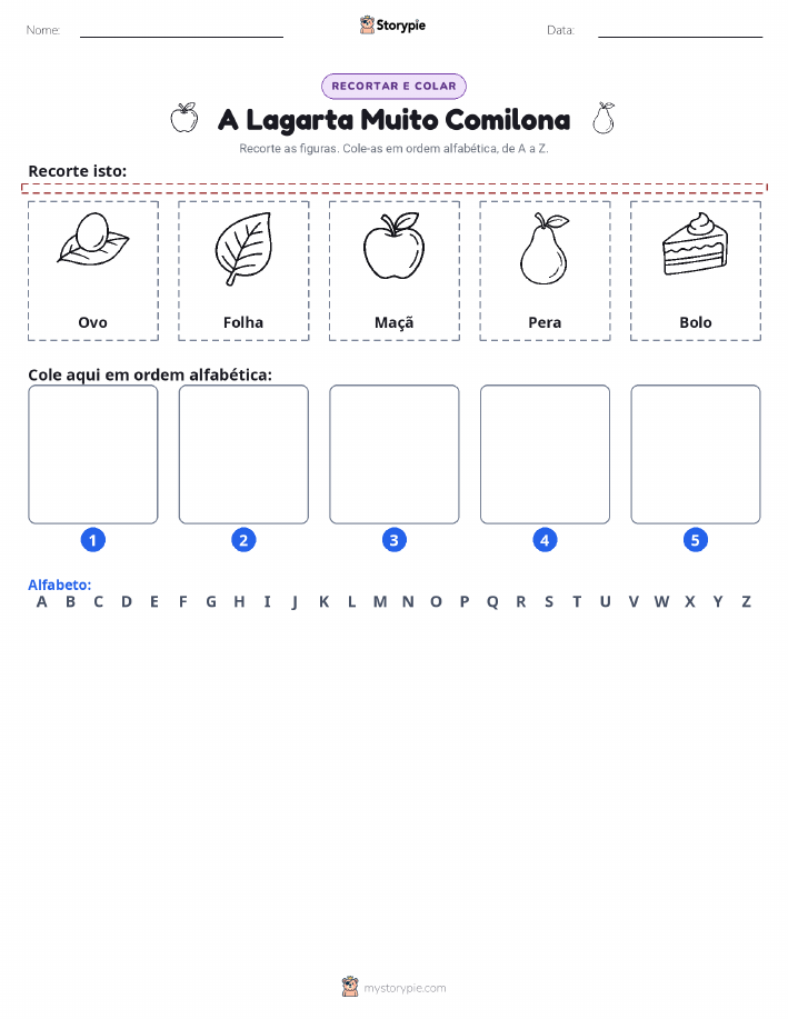 Recortar & Colar Alfabeto