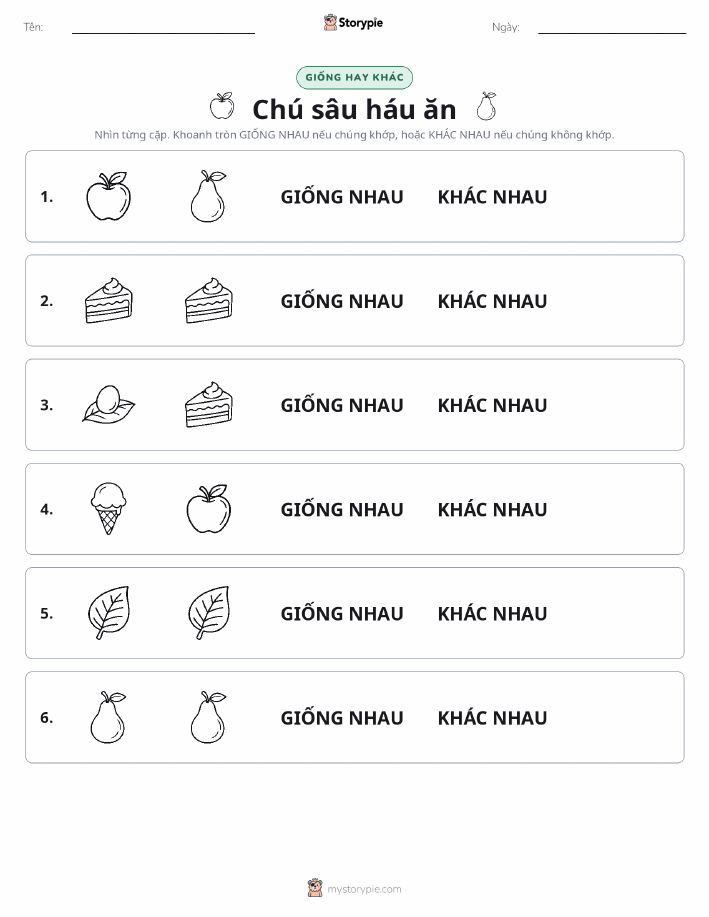 Giống Hay Khác