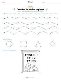 Vista previa de la hoja de trabajo imprimible de Cuentos de Hadas Ingleses