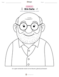 Eric Carle afdrukbare werkblad voorbeeld
