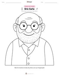 Prévia da folha de atividades imprimível Eric Carle
