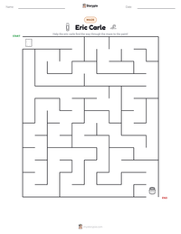 Eric Carle printable worksheet preview