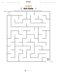 Aperçu de la feuille de travail imprimable Eric Carle