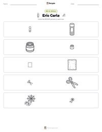 Eric Carle printable worksheet preview