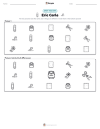 Eric Carle printable worksheet preview