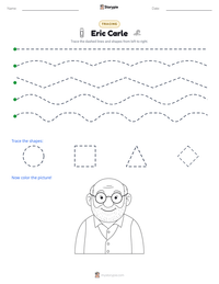 Eric Carle printable worksheet preview