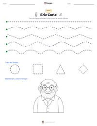 Aperçu de la feuille de travail imprimable Eric Carle
