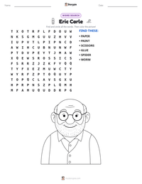 Eric Carle printable worksheet preview