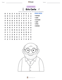 Eric Carle afdrukbare werkblad voorbeeld