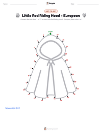 Little Red Riding Hood - European printable worksheet preview