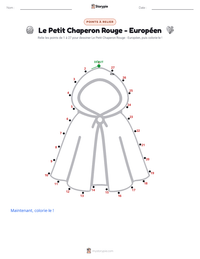 Aperçu de la feuille de travail imprimable Le Petit Chaperon Rouge - Européen