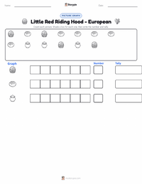 Little Red Riding Hood - European printable worksheet preview