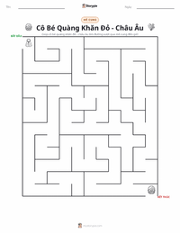 Xem trước tài liệu in sẵn Cô bé quàng khăn đỏ - Châu Âu