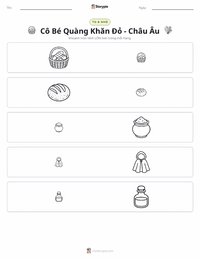 Xem trước tài liệu in sẵn Cô bé quàng khăn đỏ - Châu Âu