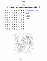 Xem trước tài liệu in sẵn Cô bé quàng khăn đỏ - Châu Âu