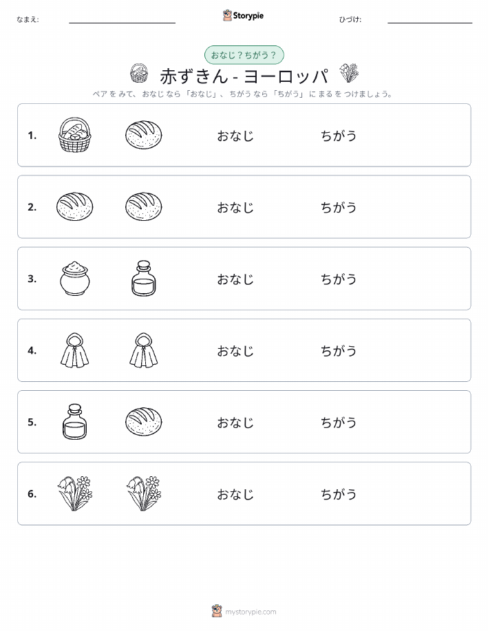 同じか違うか