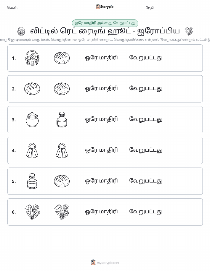 அதே அல்லது மாறுபட்டது