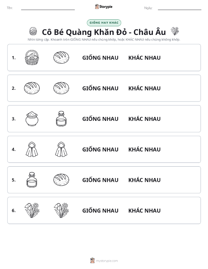 Giống Hay Khác