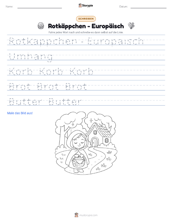 Schreibübung