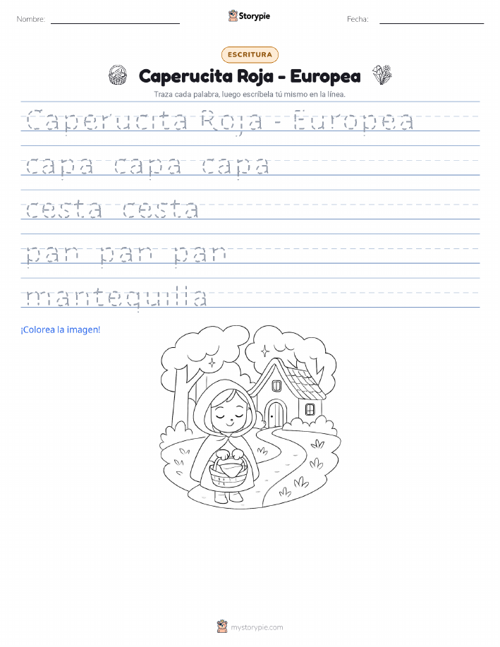 Práctica de Escritura