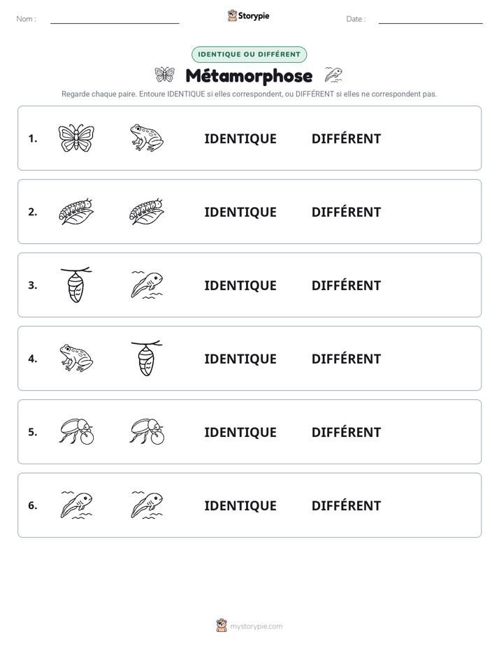 Identique ou Différent
