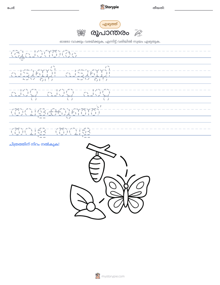എഴുത്ത് പരിശീലനം