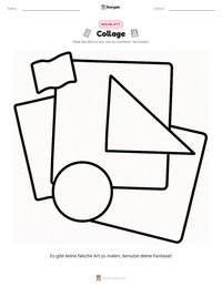 Collage druckbare Arbeitsblatt Vorschau
