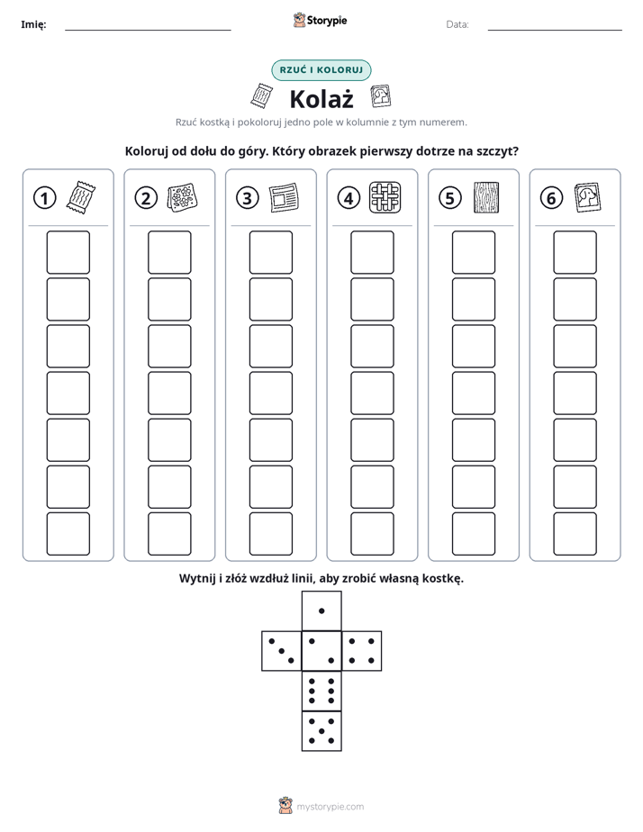Rzuć i koloruj