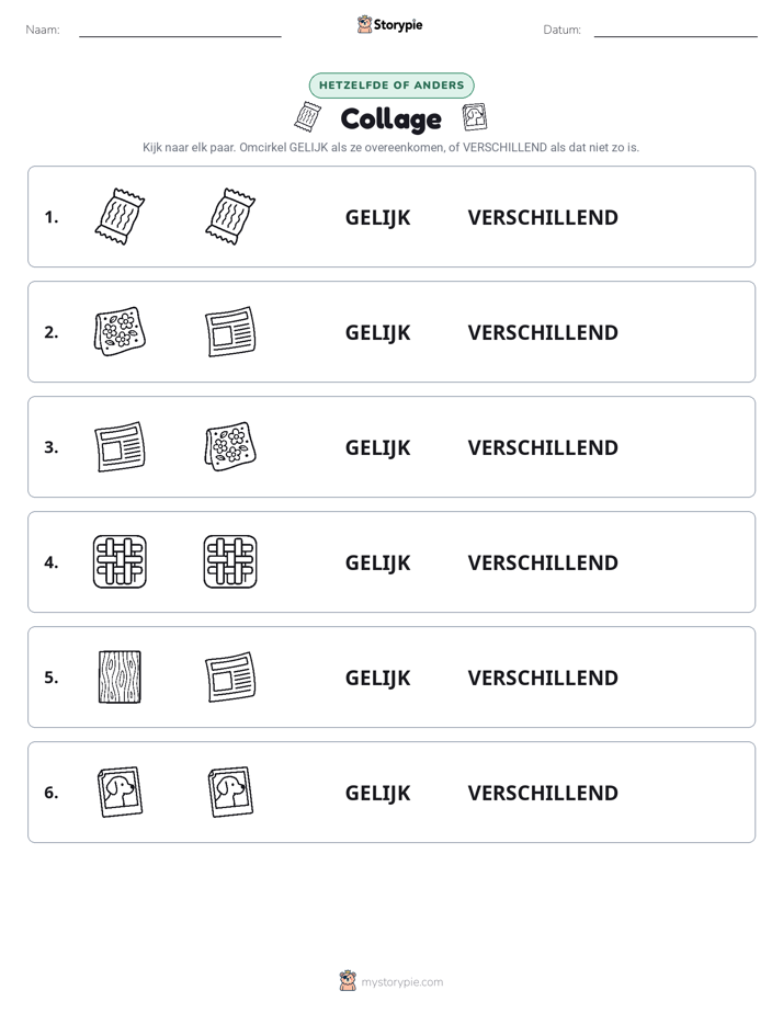 Zelfde of Verschillend