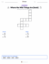 Where the Wild Things Are (book) printable worksheet preview