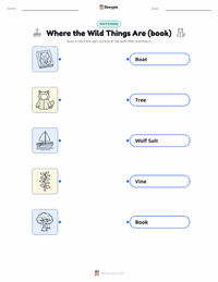 Where the Wild Things Are (book) printable worksheet for kids
